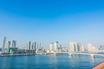 Obraz premium 都市風景 豊洲 Landscape of Tokyo city