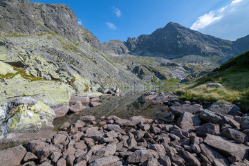 Fototapeta na wymiar Pond in the Tatra Mountains