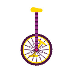 unicycle on white background © Gstudio