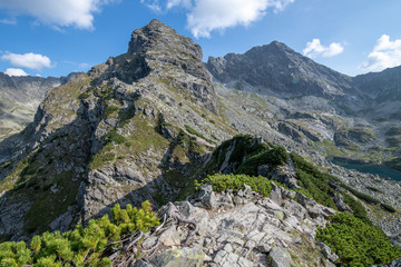 Dangerous Trail on the Ridge of mountains