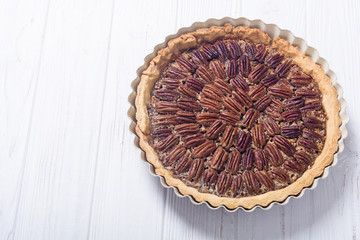 Autumn american pecan pie