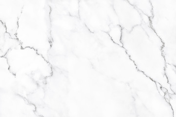 White marble texture with natural pattern for background.