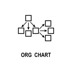 Organizational chart icon. Element of business structure icon for mobile concept and web apps. Thin line organizational chart icon can be used for web and mobile