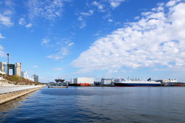 Obraz premium 青海の沿岸風景