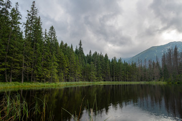 Fototapeta na wymiar Polish Tatra mountains Smreczynski Staw lake
