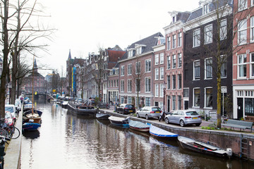 Fototapeta na wymiar The Jordaan district in Amsterdam