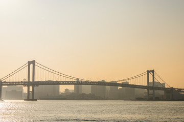 夕方のレインボーブリッジ　Rainbow Bridge in Tokyo