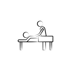 Massage, alternative medicine icon. Element of alternative medicine icon for mobile concept and web app. Thin line Massage, alternative medicine icon can be used for web and mobile
