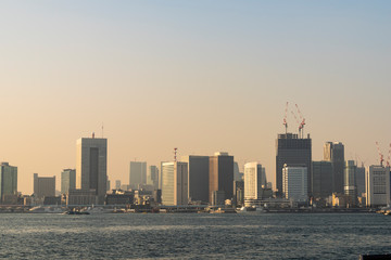 Naklejka premium 東京の高層ビル群 High-rise building in Tokyo