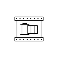 camera type icon. Element of video products outline icon for mobile concept and web apps. Thin line camera type icon can be used for web and mobile