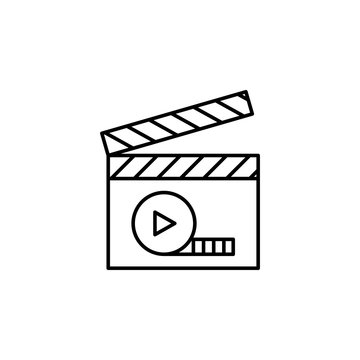 recommend clip art: director cracker icon. Element of video products outline icon for mobile concept and web apps. Thin line director cracker icon can be used for web and mobile