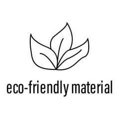 eco-friendly material icon. Element of raw material with description icon for mobile concept and web apps. Outline eco-friendly material icon can be used for web and mobile