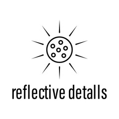reflective details icon. Element of raw material with description icon for mobile concept and web apps. Outline reflective details icon can be used for web and mobile