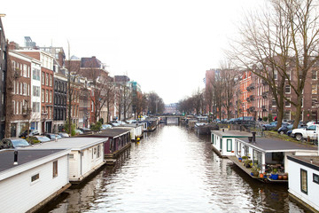 Fototapeta premium Cityscape of Amsterdam,Holland
