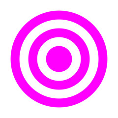 Target sign - purple simple transparent, isolated - vector