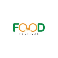 Food Festival Logo Vector Template Design Illustration