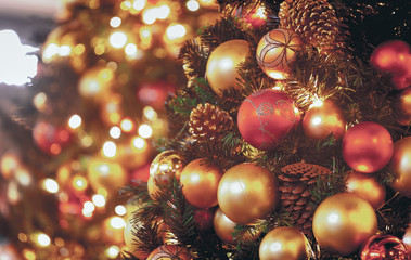 Obraz na płótnie Canvas Christmas background; Christmas decorations