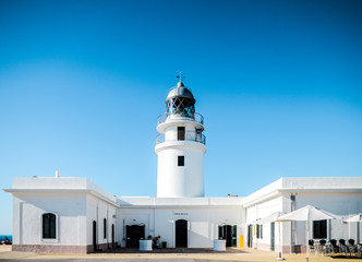 Fototapeta na wymiar Cavalleria lighthouse in menorca