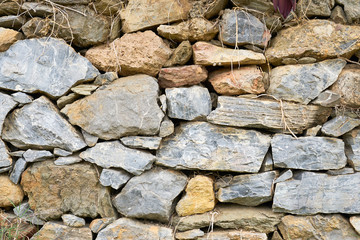 An old times stone wall texture background.