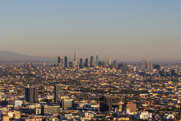 Obraz premium Aerial view of Los Angeles in California