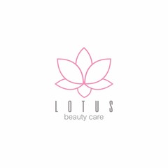 Lotus Flower Logo, Icon, Sign Beauty Care Template Vector Design
