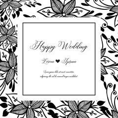 decorative greeting card or invitation design background with floral