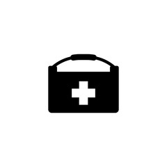 first aid kit icon vector