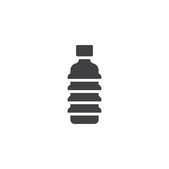 Plastic bottle vector icon. filled flat sign for mobile concept and web design. Bottle of water simple solid icon. Symbol, logo illustration. Pixel perfect vector graphics