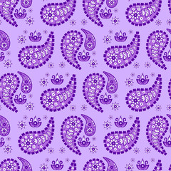 Paisley seamless pattern. Decorative ornament, vector