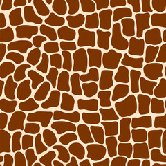 Giraffe seamless pattern, vector illustration