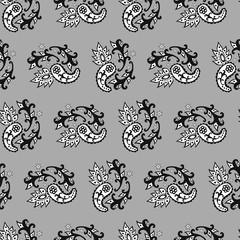 Paisley seamless pattern. Decorative ornament, vector
