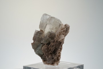Fluorit, Weiss, Kristall, Stufe, Gruppe, Mineral, Edelstein, Axalp, Schweiz 