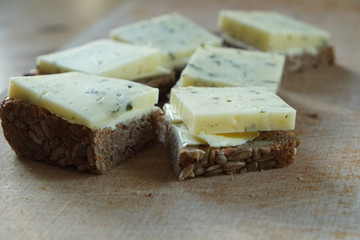 Käsebröt als Imbiss