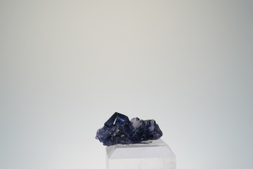 Fluorit, Dunkelblau, Kristall, Gruppe, Stufe, Mineral, Edelstein, Fujian, China