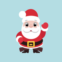 Santa Claus waving hand