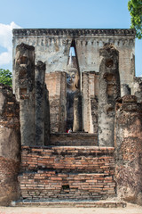  Wat Sri Chum temple in Sukhothai historical park. Sukhothai, Thailand.This is declared as a World...