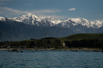 Obraz premium Kaikoura Mountains view from the sea