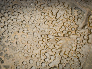 A pattern of an eroded stone in Australia