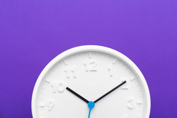 Wall Clock on color background