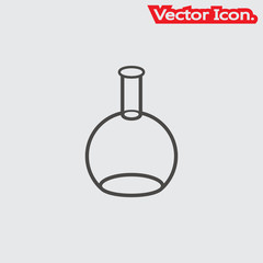 chemical lab equipment icon isolated sign symbol and flat style for app, web and digital design. Vector illustration.