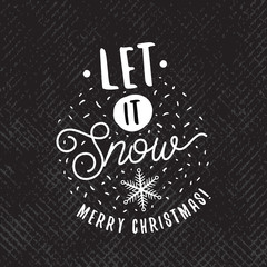Fototapeta na wymiar Merry Christmas typography.