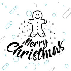 Merry Christmas typography.