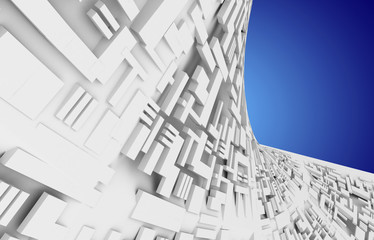 3d abstract futuristic background. 3d illustration