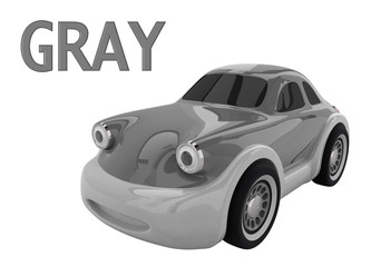Fototapeta na wymiar Toy car. 3D render