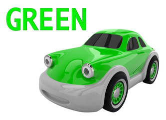 Toy car. 3D render