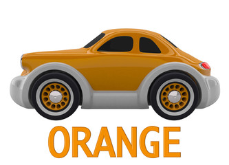 Fototapeta premium Toy car. 3D render