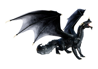 Fototapeta premium 3D Rendering Fairy Tale Dragon on White