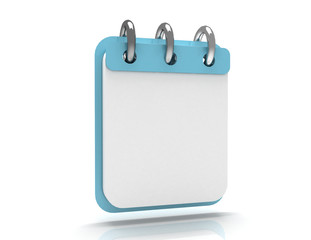calendar concept. 3d illustration on white