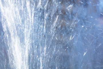 Splashes of water in motion as an abstract background