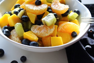 Healthy bowl of fruits.